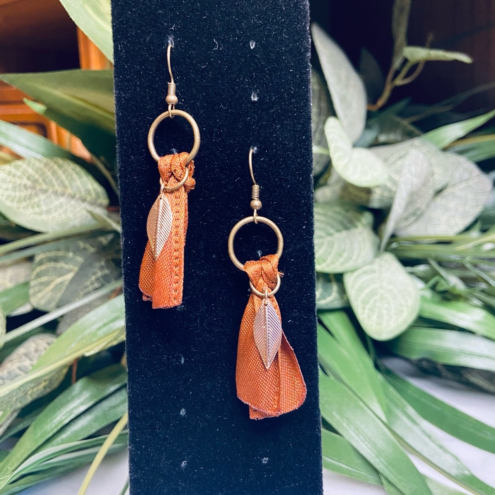 Bronze Tassel Earrings